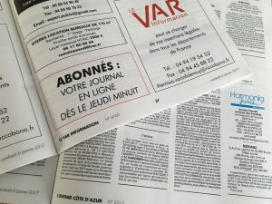 Var Information et Avenir Côte d'Azur quadri